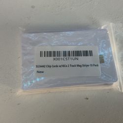 blank Cards  - SLE442 Chip Cards W/HiCo 2 Track Mag Stripe- 10 Pack