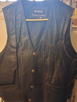 Leather vest