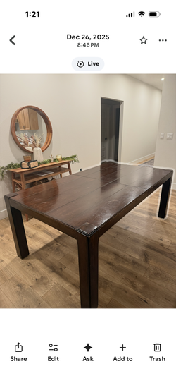 Kitchen table and hutch