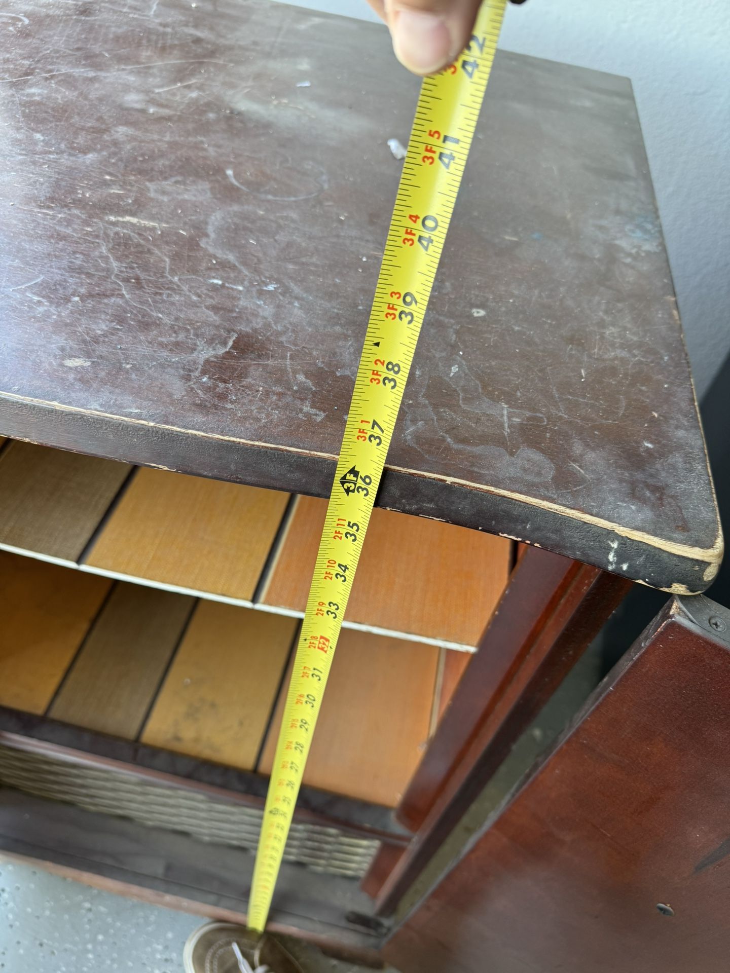 Vintage Record Player/record Cabinet