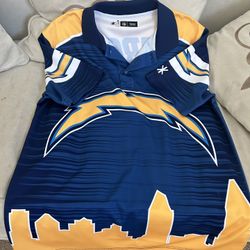 Forever Collectibles NFL Men's San Diego Chargers Thematic Polo Shirt 