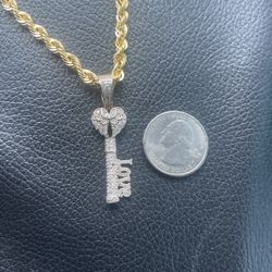 10k Chain And Charm 