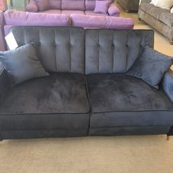 Black Velvet Futon