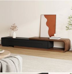 FULLY ASSEMBLED Ebern Designs 81.6” Modern Media Console TV Stand - brand new