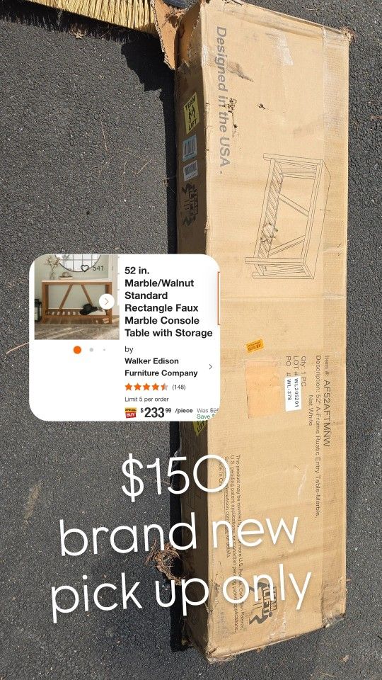marble console table