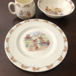 Bunnykins Children’s Bowl, Plate, & Mug 3-piece Set