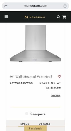Monogram Range Hood