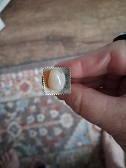 Sterling silver gemstone ring