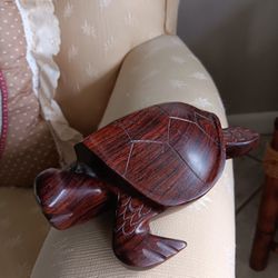 Mid Century Ironwood Sea Turtle