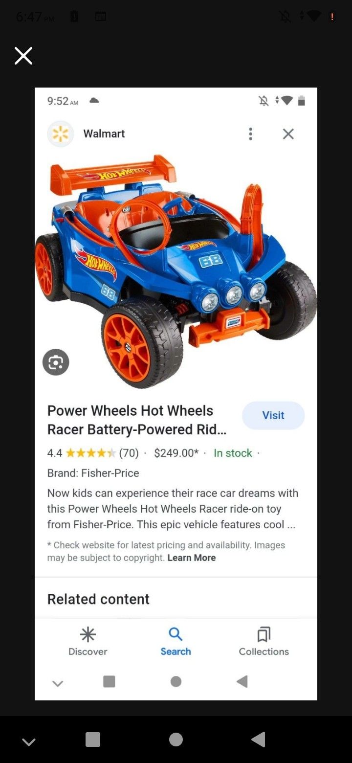 Electric Hot Wheels Toy Car