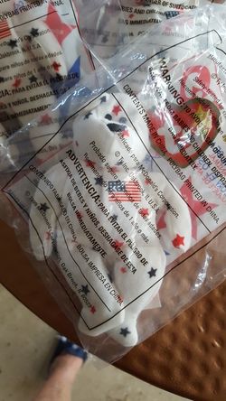 Patriotic McDonald mini TY BEANIES, new