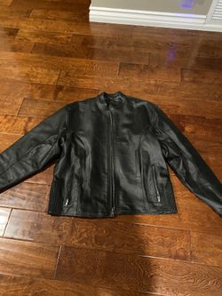 Reduced! Interstate Riding Gear Men’s Lined Insulation Black Leather Jacket Size XL Need To Sell