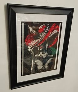 Lady with the red hat diamond art