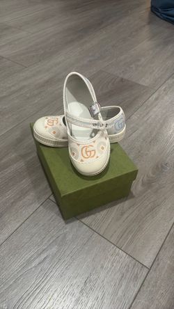 Gucci Kids GG Canvas Mary Jane Shoes