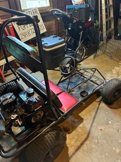 Gas-Powered Go-Kart with Roll Cage