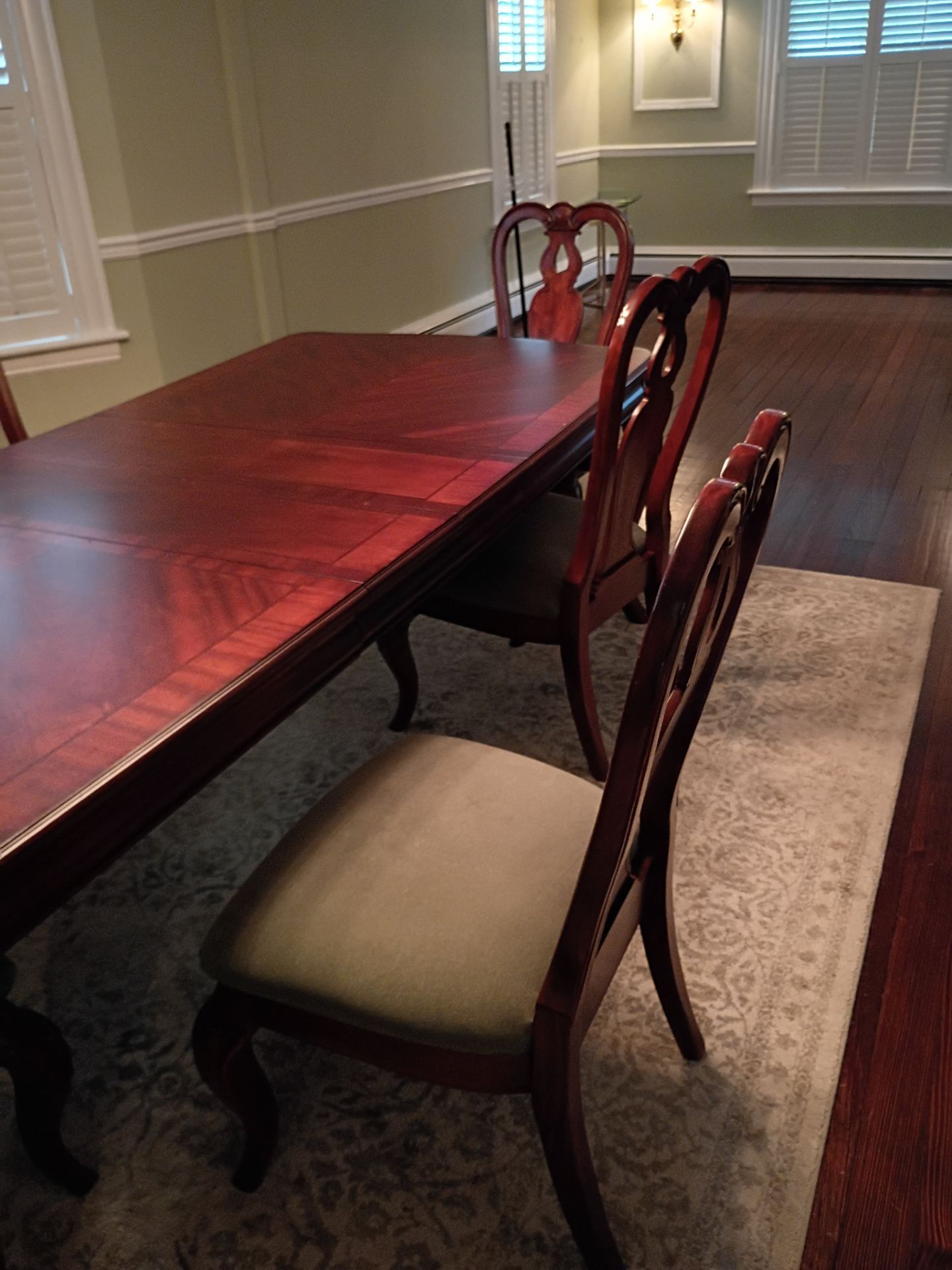 Vintage dining table and chairs