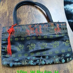 Vintage Silk Japanese Handbag