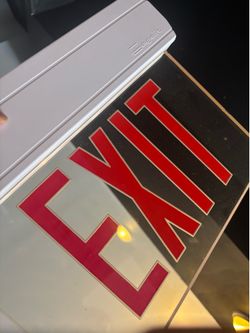 New exit sign