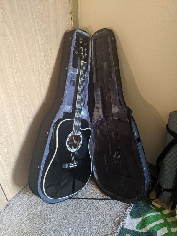 Black Esteban Electric Acustic Guitar