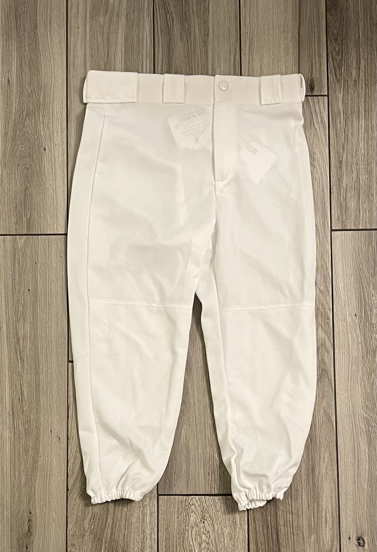 Bike Athletic Style 3708 White Youth Baseball Pants w/Belt Loops Size Large NEW