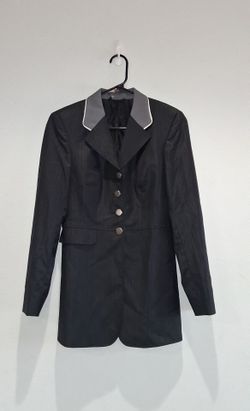 New! Boys, Black Equestrian Dressage Show Jacket Size 10