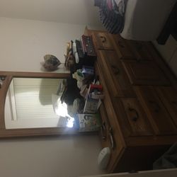 Dresser Set With Mirror & Extra Dresser