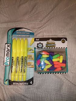 HIGHLIGHTS MARKS AND ERASERS