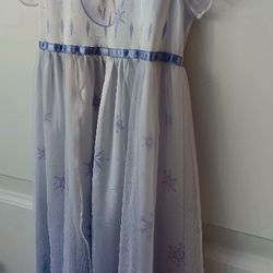 Beautiful Frozen themed Night gown with snowflake design.