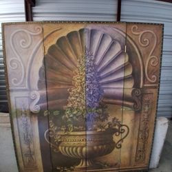 Colorful 4 Panel Room Divider