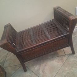 Bamboo Accent bench  30"w