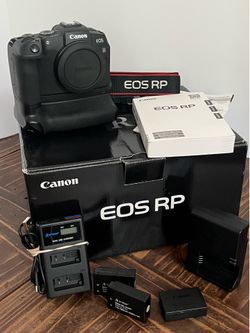 Canon EOS RP Mirrorless Camera with Vertical Grip & Extras