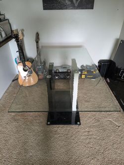 Glass modern table
