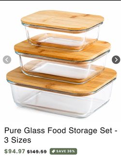 PURE GLASS FOOD CONTAINERS