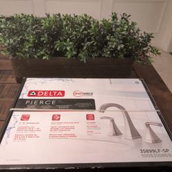 *BRAND NEW* Delta Pierce 8 in. Widespread 2-Handle Bathroom Faucet in SpotShield Brushed Nickel