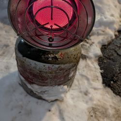 Propane heater just the heater no tank works great fits on a 20 LB tank or larger