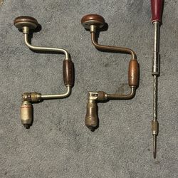 Vintage Stanley Hand Drill And Screwdriver