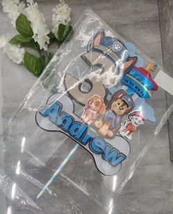 3D New Cake Toppers Paw Patrol Party Decoration 