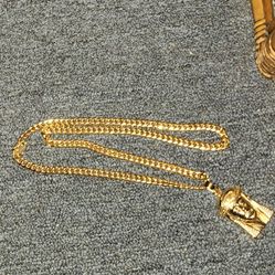 Cuban Link Necklace 14k Real Gold Miami 