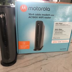 Motorola Wifi Cable Modem and Router