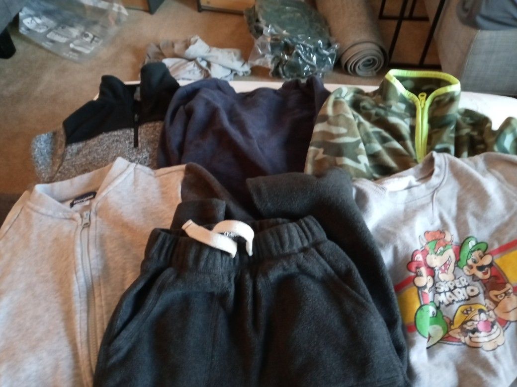 Boys sweatshirts 1pair pants Sz SM (6-7)
