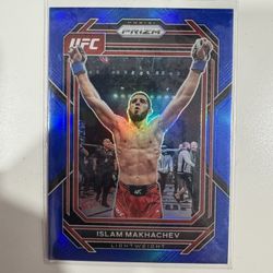 2023 PANINI PRIZM ISLAM MAKHACHEV BLUE # /175 CHAMP UFC MMA NO 177