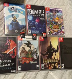 Nintendo Switch Game Lot Bundle Pokemon Skyrim Blasphemous deaths gambit banner saga darkest dungeon