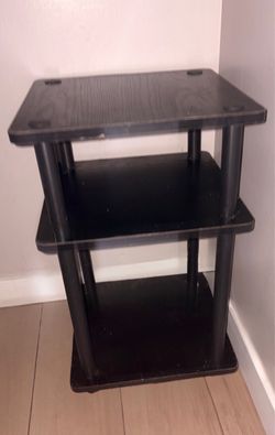 Black 3-Tier Shelf