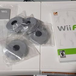 Wii fit game and balance board controller nintendo workout exercise