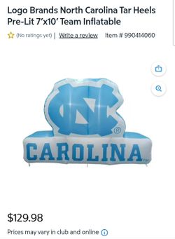 UNC Tar Heels Pre-Lit 7x10 Team Inflatable