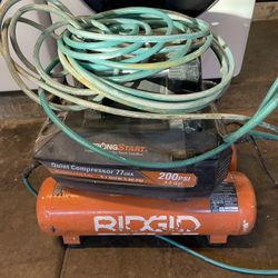 Ridged Compressor And Hose 