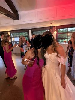 Pink dress azazie