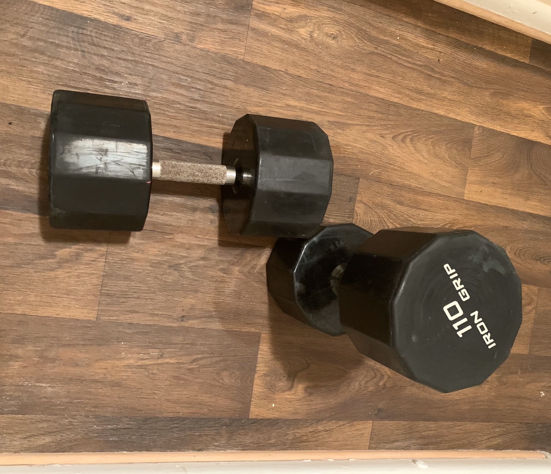 110lb Iron Grip dumbbell set for Sale in Portsmouth, VA OfferUp