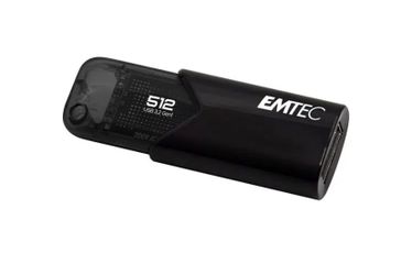EMTEC ECMMD512GB113 B110 Click Easy 3.2 512GB Flash Drive (Black)
