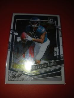 DeVonta Smith Donruss Optic Football Card